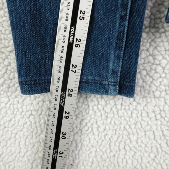 Spanx Jeggings Womens Medium Blue Stretch Dark Wash Tapered - Picture 8 of 10